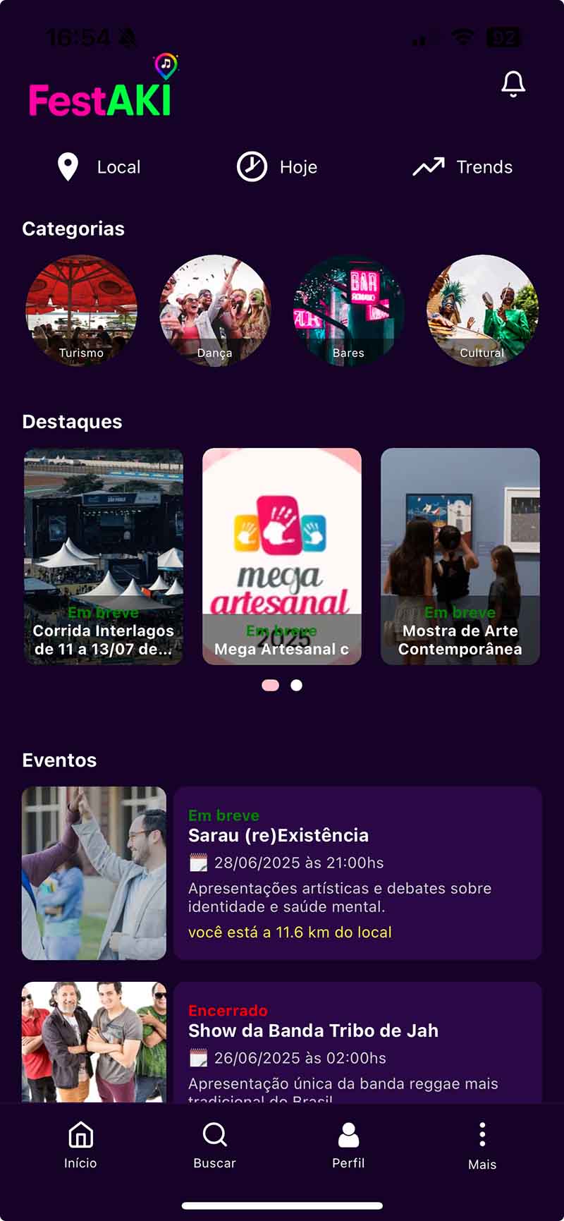 Festaki App Screenshot
